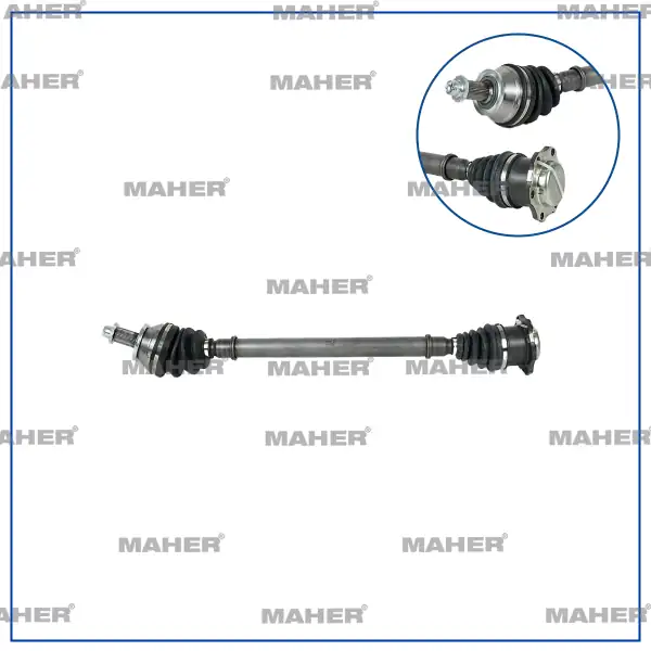 MAHER 18587 | Aks Komple Ön Polo 01 12 Roomster 06 Cordoba 02 09 Ibiza IV 02 09 Sağ AMF BNV 1 4tdi 759mm