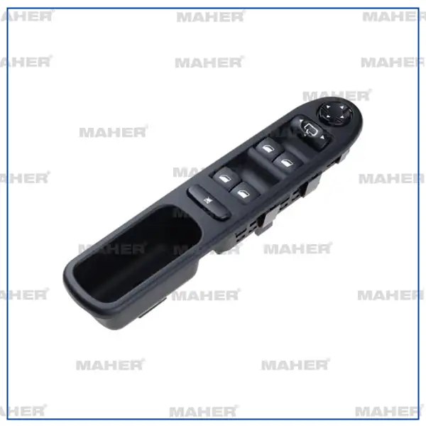MAHER 26541 | Düğme Cam Açma 207 Ayna Ayar Dugmeli Çerçeveli Dörtlü Sol