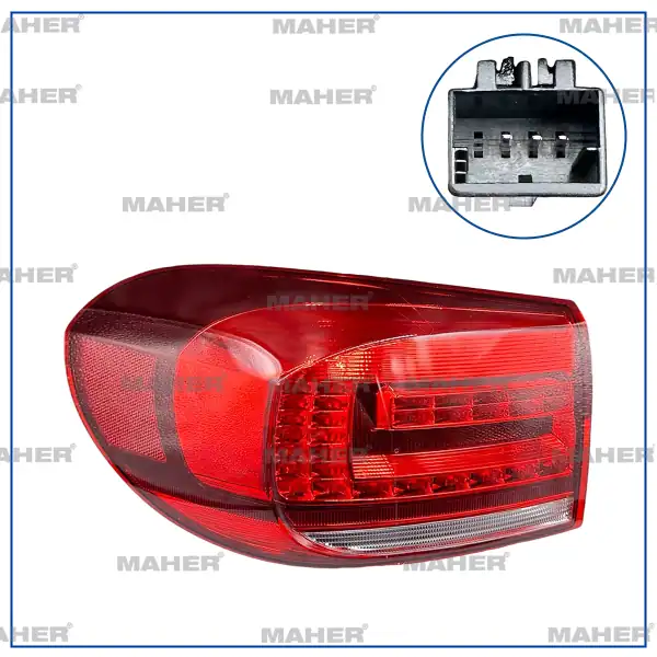MAHER 35043 | Stop Lambası Tiguan 12 15 Led Dış Sol