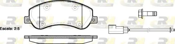ROADHOUSE 21250-02 | Fren Balatası Transit Tourneo Connect 06 02