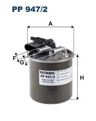 FILTRON PP947-2 | Yakıt Filtresi Infınıty Q30 / Qx30, Mercedes-Benz A -