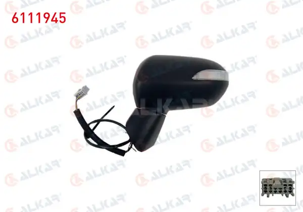 ALKAR 6111945 | Dış Dikiz Aynası Sol Elektrikli Sinyalli Honda Jazz II 2004 2008