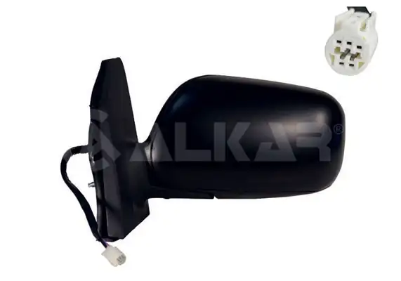 ALKAR 6125261 | Dış Dikiz Aynası Sol Elektrikli Isıtmalı Astarlı 5 Pin Yuvarlak Soketli Toyota Corolla 2001 2004