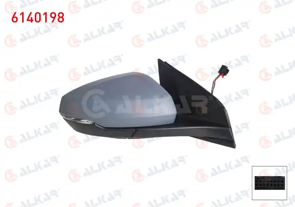 ALKAR 6140198 | Komple Ayna Polo 18 Sağ