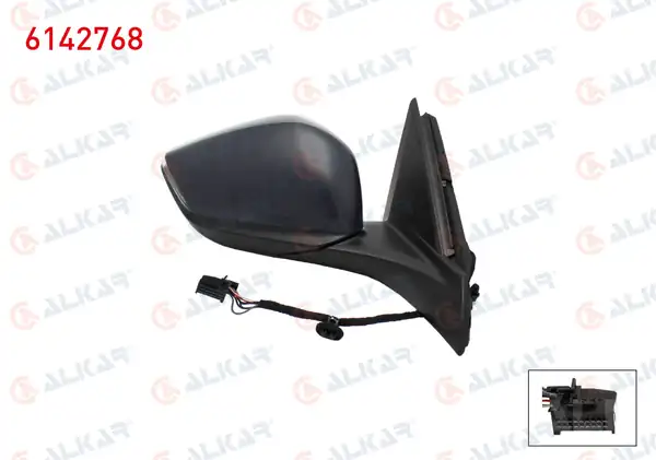 ALKAR 6142768 | Dış Dikiz Aynası Sağ Elektrikli Isıtmalı Sinyalli Sensörlü Opel Astra L 2021 Peugeot 308 III 2021 308 Sw III 2021