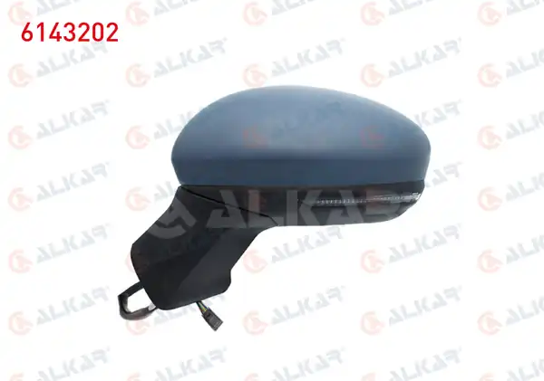ALKAR 6143202 | Dış Dikiz Aynası Sol Elektrikli Asferık Isıtmalı Astarlı Otomatik Katlanır Sinyalli Led 9 Pin Renault Captur II 2020
