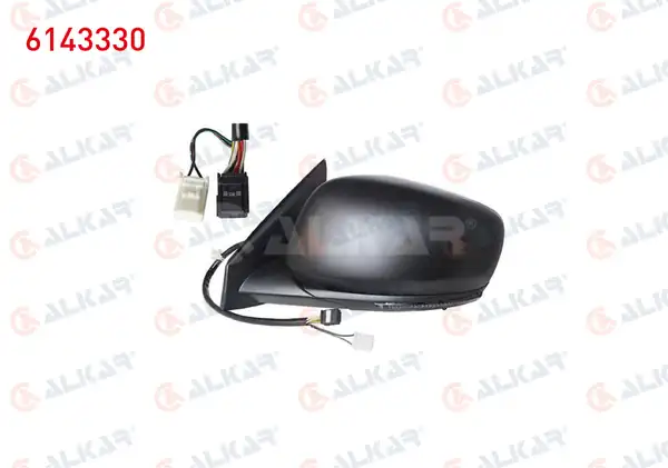 ALKAR 6143330 | Dış Dikiz Aynası Sol Elektrikli Isıtmalı Astarlı Otomatik Katlanır Sinyalli Sensörlü 9 Pin Renault Kadjar 2015