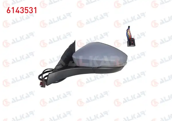 ALKAR 6143531 | Dış Dikiz Aynası Sol Elektrikli Asferık Isıtmalı Astarlı Otomatik