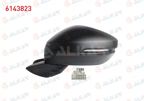 ALKAR 6143823 | Dış Dikiz Aynası Sol Elektrikli Asferık Isıtmalı Astarlı Otomatik