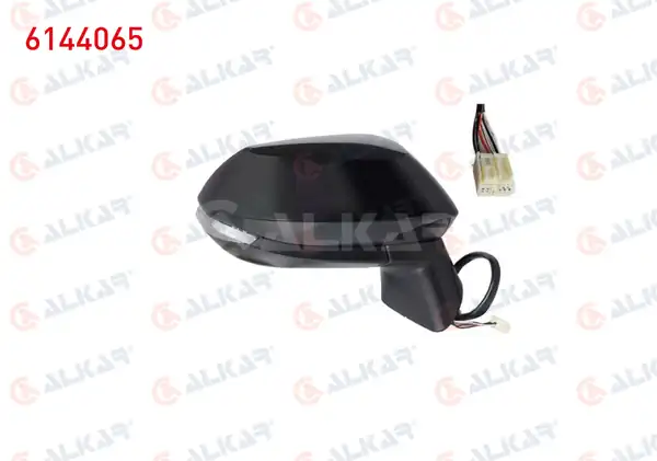ALKAR 6144065 | Dış Dikiz Aynası Sağ Elektrikli Isıtmalı Astarlı Otomatik Katlanır Sinyalli 8 Pin Toyota Corolla _e21_ 2018