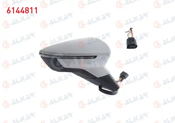 ALKAR 6144811 | Dış Dikiz Aynası Sağ Elektrikli Isıtmalı Astarlı Sinyalli 6 Pin Seat Ibiza V Kj1 2017