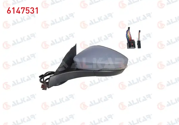 ALKAR 6147531 | Dış Dikiz Aynası Sol Elektrikli Asferık Isıtmalı Astarlı Otomatik