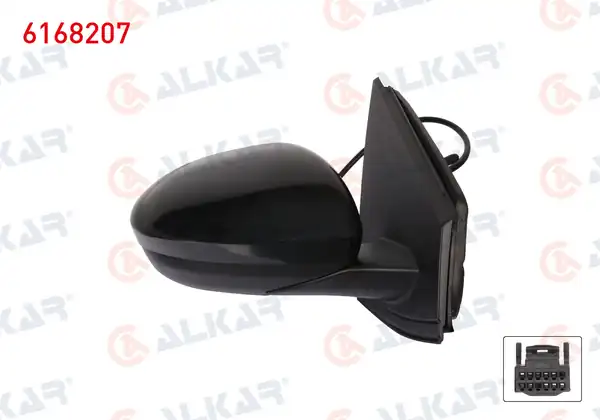 ALKAR 6168207 | Dış Dikiz Aynası Sağ Mekanik Astarlı Dacia Sandero Stepway II B8_ 2021 Jogger 2022 Logan III 2021