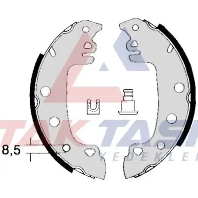 AP AP00770 | Fren Pabuç Balata Arka Fiat 131