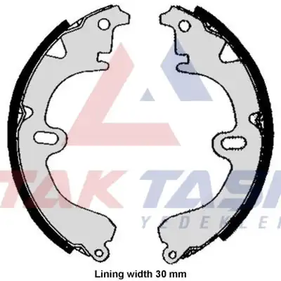 AP AP05860 | Fren Pabuç Balata Arka 200X37mm Toyota Corolla
