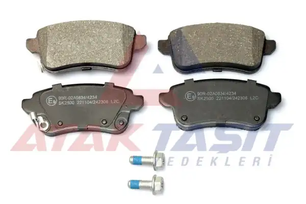 AP 05P2306 | Fren Balata Arka Ikazlı 16mm Renault Ctur II 2020 Zoe 2012