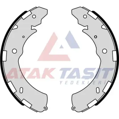 AP AP09470 | Fren Pabuç Balata Arka Mitsubishi L200 (Kbt,Kat) 2.5 D 295X51 mm 2005-/ Isuzu D-Max 2.5 D 2012-/ Fiat Fullback Pick-Up 2.4 D 2016 -