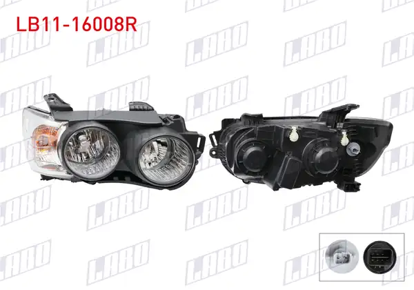 LABO LB11-16008R | Far Sağ Siyah Halkalı Chevrolet Aveo T300 2011
