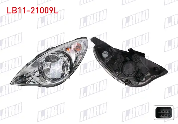 LABO LB11-21009L | Far Sol Elektrikli Motorlu Hyundai İ20 09 12