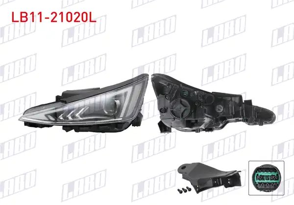 LABO LB11-21020L | Far Sol Ledli Motorlu Hyundai Elantra 19 21