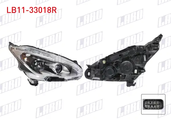 LABO LB11-33018R | Far Sağ Ledli Peugeot 208 2015 2018