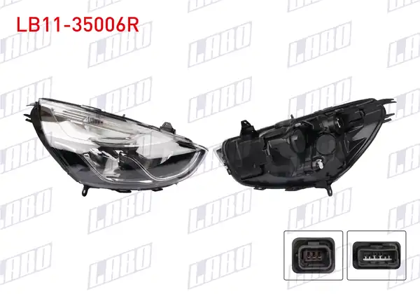 LABO LB11-35006R | Far Sağ İçi Krom Renault Clio IV 2016
