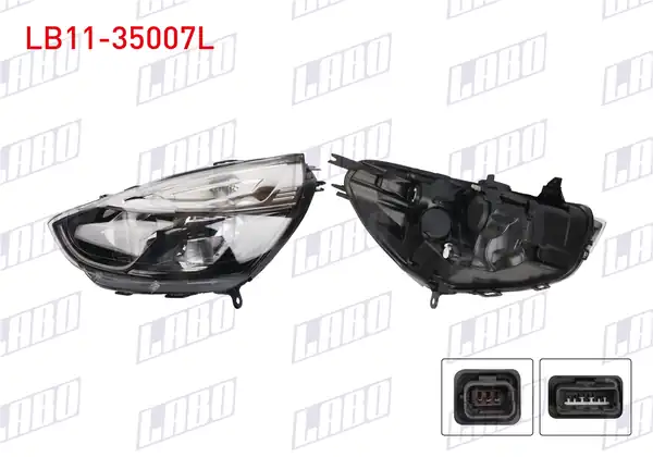 LABO LB11-35007L | Far Sol İçi Siyah Renault Clio IV 2016