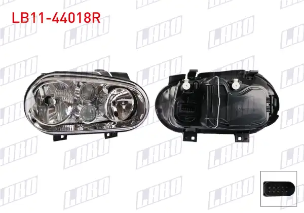 LABO LB11-44018R | Far Sağ Sis Farlı Motorlu Volkswagen Golf IV 1998