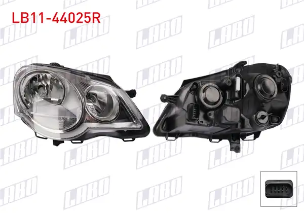LABO LB11-44025R | Far Sağ Volkswagen Polo 9n_ 9a_ 2005 2009