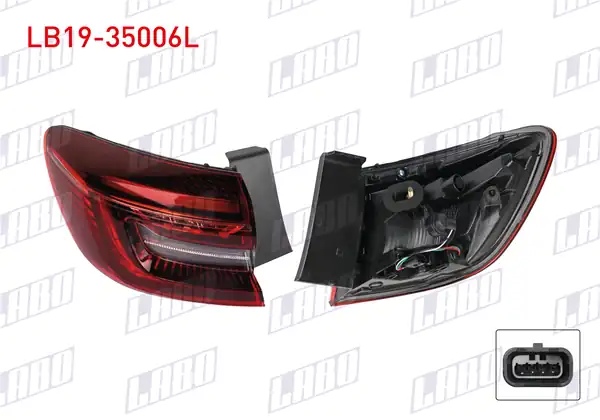 LABO LB19-35006L | Stop Sol Dış Renault Clio V İcon 2021