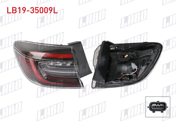 LABO LB19-35009L | Stop Sol Dış Ledli Kırmızı Çizgili Renault Clio V Faz 2 2024