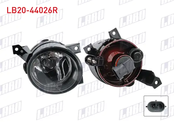 LABO LB20-44026R | Sis Farı Sağ Ampullu Volkswagen Touran 2003 2008 Caddy 2004 2008