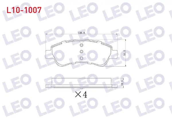 LEO L10-1007 | Fren Balata Ön Partner