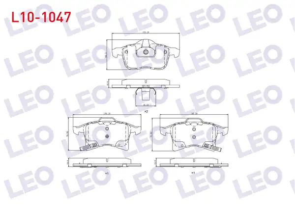 LEO L10-1047 | Fren Balata Ön Ikazlı Astra H