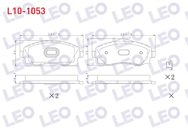LEO L10-1053 | Fren Balata Ön Opel Corsa C