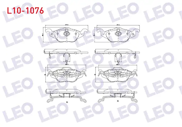 LEO L10-1076 | Fren Balata Ön Ikazlı Opel Astra G