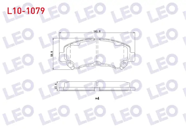 LEO L10-1079 | Fren Balata Ön Nissan Qashqai