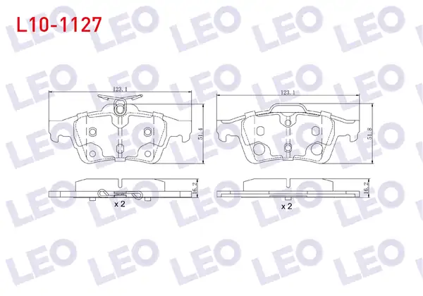 LEO L10-1127 | Fren Balata Arka Ford Tourneo Connect