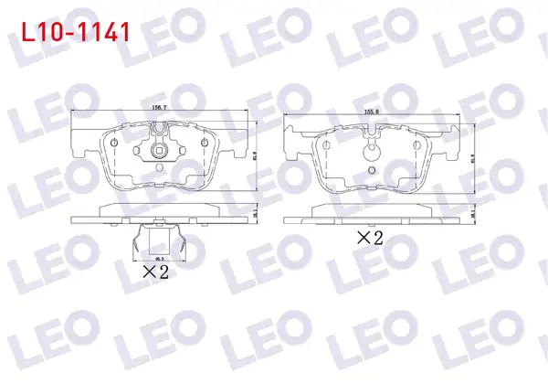 LEO L10-1141 | Fren Balata Ön Bmw 1 Serisi