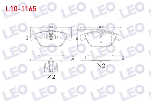 LEO L10-1165 | Fren Balata Arka Mercedes C Serisi
