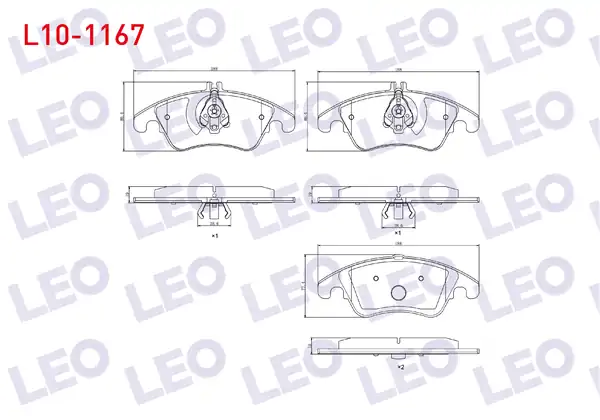 LEO L10-1167 | Fren Balata Ön Mercedes C Serisi
