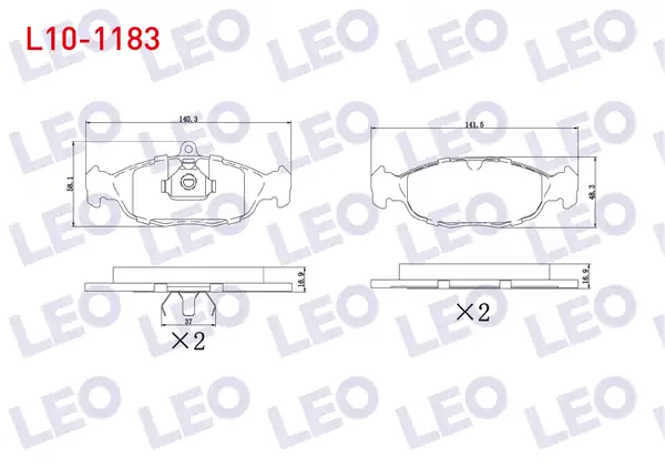 LEO L10-1183 | Fren Balata Ön Opel Astra F