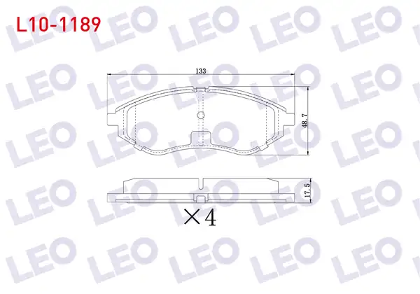LEO L10-1189 | Fren Balata Ön Chevrolet Kalos