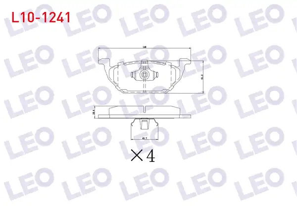 LEO L10-1241 | Fren Balata Ön VW Golf IV