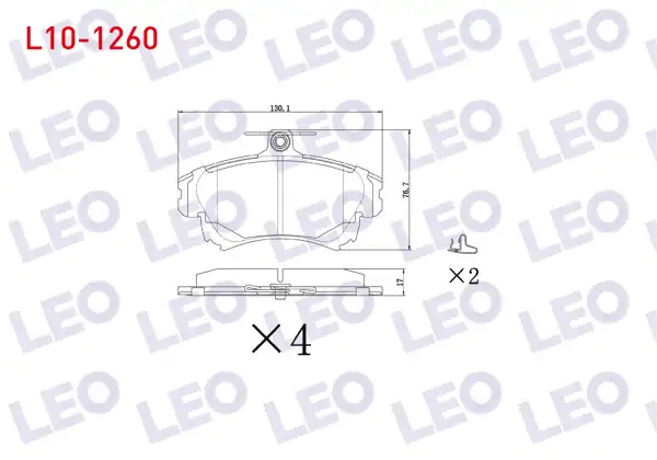 LEO L10-1260 | Fren Balata Ön Volvo S40