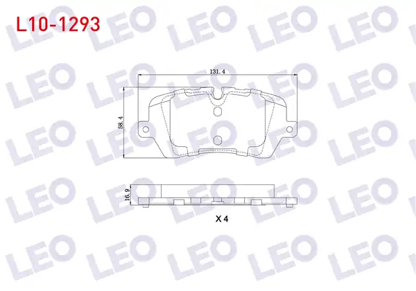 LEO L10-1293 | Fren Balata Arka Land Rover Range Rover IV Lg 3 0 TD 4x4 2012