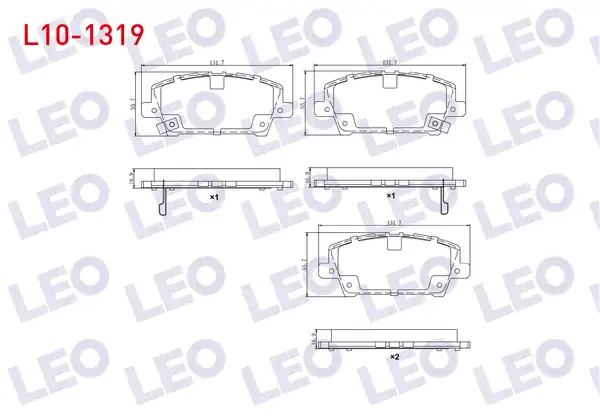 LEO L10-1319 | Fren Balata Ön Ikazlı Honda Civic VIII