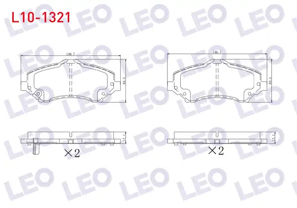 LEO L10-1321 | Fren Balata Ön Ikazlı Fiat Freemont