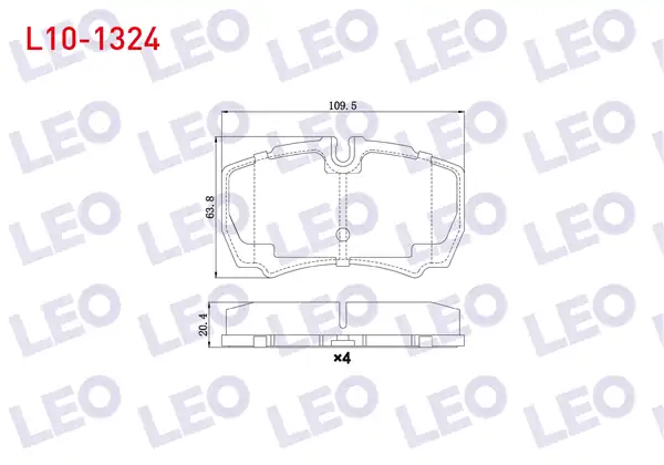 LEO L10-1324 | Fren Balata Arka Ford Transit