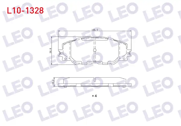 LEO L10-1328 | Fren Balata Ön Toyota Rav4 III